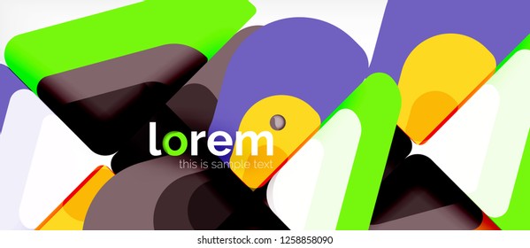 Fundo geométrico abstrato. Modelo de layout abstrato moderno para apresentação de negócios ou tecnologia ou capa de brochura da web, papel de parede. Ilustração vetorial