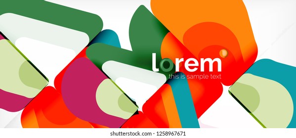 Geometric abstract background. Trendy abstract layout template for business or technology presentation or web brochure cover, wallpaper. Vector illustration