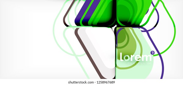 Fondo abstracto geométrico. Plantilla de diseño abstracto de moda para presentación de negocios o tecnología o portada de folletos web, fondo de pantalla. Ilustración del vector