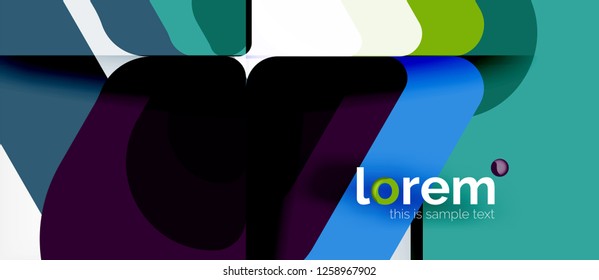 Geometric abstract background. Trendy abstract layout template for business or technology presentation or web brochure cover, wallpaper. Vector illustration