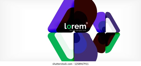 Geometric abstract background. Trendy abstract layout template for business or technology presentation or web brochure cover, wallpaper. Vector illustration