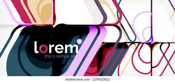Geometric abstract background. Trendy abstract layout template for business or technology presentation or web brochure cover, wallpaper. Vector illustration