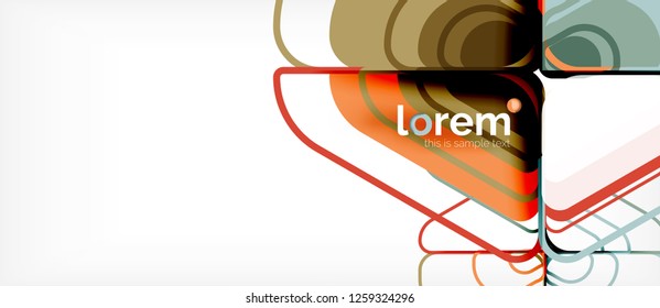 Geometric abstract background. Trendy abstract layout template for business or technology presentation or web brochure cover, wallpaper. Vector illustration