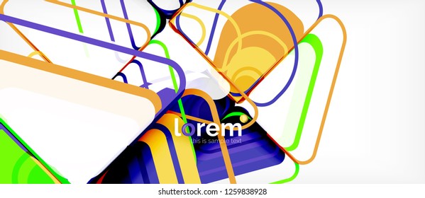 Geometric abstract background. Trendy abstract layout template for business or technology presentation or web brochure cover, wallpaper. Vector illustration