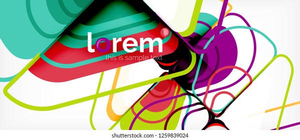 Geometric abstract background. Trendy abstract layout template for business or technology presentation or web brochure cover, wallpaper. Vector illustration