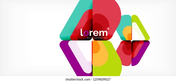 Geometric abstract background. Trendy abstract layout template for business or technology presentation or web brochure cover, wallpaper. Vector illustration
