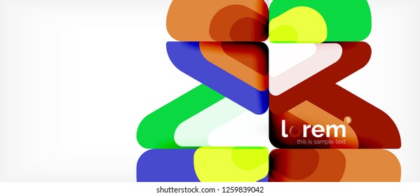 Geometric abstract background. Trendy abstract layout template for business or technology presentation or web brochure cover, wallpaper. Vector illustration