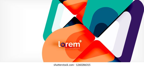 Geometric abstract background. Trendy abstract layout template for business or technology presentation or web brochure cover, wallpaper. Vector illustration