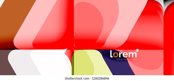 Geometric abstract background. Trendy abstract layout template for business or technology presentation or web brochure cover, wallpaper. Vector illustration