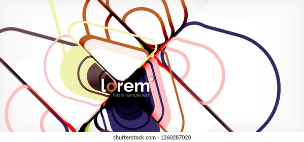 Fondo abstracto geométrico. Plantilla de diseño abstracto de moda para presentación de negocios o tecnología o portada de folletos web, fondo de pantalla. Ilustración del vector