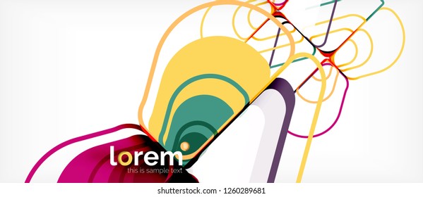 Geometric abstract background. Trendy abstract layout template for business or technology presentation or web brochure cover, wallpaper. Vector illustration