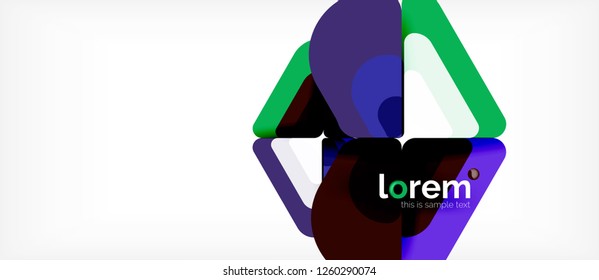 Geometric abstract background. Trendy abstract layout template for business or technology presentation or web brochure cover, wallpaper. Vector illustration