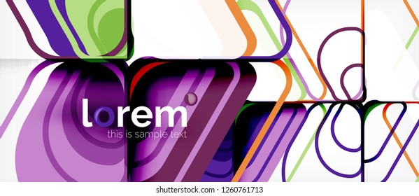 Geometric abstract background. Trendy abstract layout template for business or technology presentation or web brochure cover, wallpaper. Vector illustration