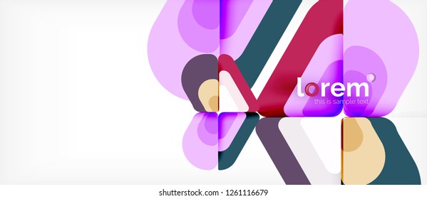 Geometric abstract background. Trendy abstract layout template for business or technology presentation or web brochure cover, wallpaper. Vector illustration