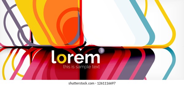 Geometric abstract background. Trendy abstract layout template for business or technology presentation or web brochure cover, wallpaper. Vector illustration