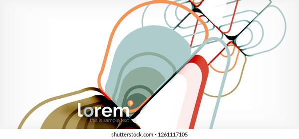 Geometric abstract background. Trendy abstract layout template for business or technology presentation or web brochure cover, wallpaper. Vector illustration