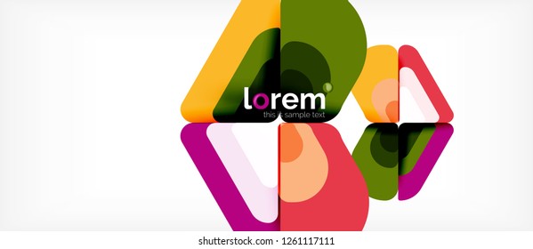 Geometric abstract background. Trendy abstract layout template for business or technology presentation or web brochure cover, wallpaper. Vector illustration