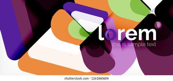 Geometric abstract background. Trendy abstract layout template for business or technology presentation or web brochure cover, wallpaper. Vector illustration
