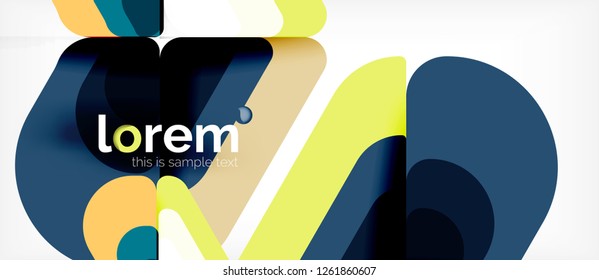 Geometric abstract background. Trendy abstract layout template for business or technology presentation or web brochure cover, wallpaper. Vector illustration
