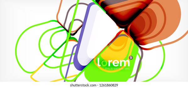Geometric abstract background. Trendy abstract layout template for business or technology presentation or web brochure cover, wallpaper. Vector illustration