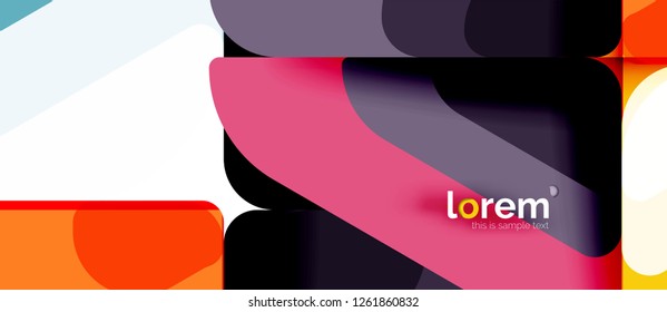 Geometric abstract background. Trendy abstract layout template for business or technology presentation or web brochure cover, wallpaper. Vector illustration