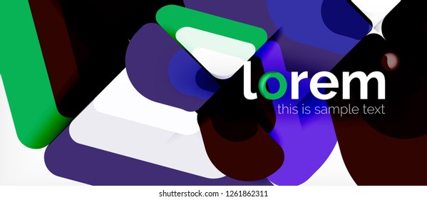 Fondo abstracto geométrico. Plantilla de diseño abstracto de moda para presentación de negocios o tecnología o portada de folletos web, fondo de pantalla. Ilustración del vector