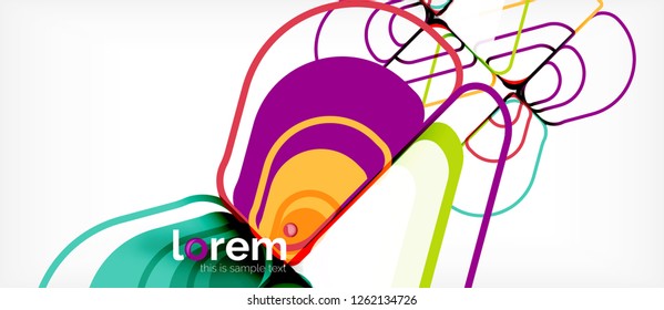 Geometric abstract background. Trendy abstract layout template for business or technology presentation or web brochure cover, wallpaper. Vector illustration