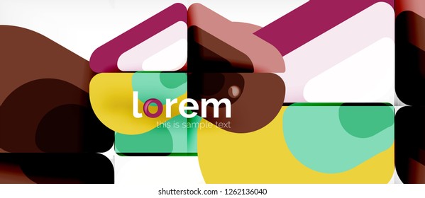 Geometric abstract background. Trendy abstract layout template for business or technology presentation or web brochure cover, wallpaper. Vector illustration