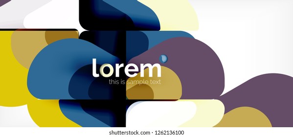 Geometric abstract background. Trendy abstract layout template for business or technology presentation or web brochure cover, wallpaper. Vector illustration