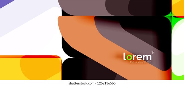 Geometrischer abstrakter Hintergrund. Trendy abstrakte Layout-Vorlage für Geschäfts- oder Technologiepräsentation oder Web-Broschüre Titelbild, Bildschirmhintergrund. Vektorgrafik