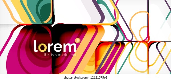 Geometric abstract background. Trendy abstract layout template for business or technology presentation or web brochure cover, wallpaper. Vector illustration