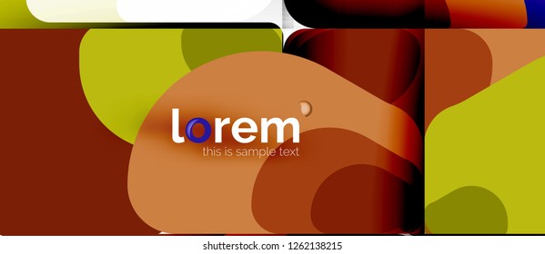 Geometrischer abstrakter Hintergrund. Trendy abstrakte Layout-Vorlage für Geschäfts- oder Technologiepräsentation oder Web-Broschüre Titelbild, Bildschirmhintergrund. Vektorgrafik