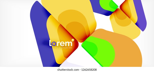 Geometric abstract background. Trendy abstract layout template for business or technology presentation or web brochure cover, wallpaper. Vector illustration
