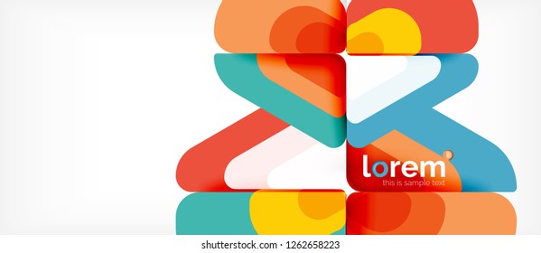 Geometric abstract background. Trendy abstract layout template for business or technology presentation or web brochure cover, wallpaper. Vector illustration