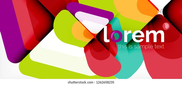 Geometric abstract background. Trendy abstract layout template for business or technology presentation or web brochure cover, wallpaper. Vector illustration