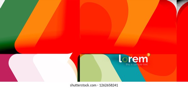 Geometric abstract background. Trendy abstract layout template for business or technology presentation or web brochure cover, wallpaper. Vector illustration