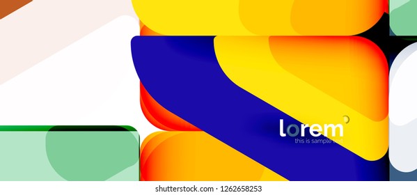Fondo abstracto geométrico. Plantilla de diseño abstracto de moda para presentación de negocios o tecnología o portada de folletos web, fondo de pantalla. Ilustración del vector