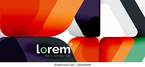 Geometric abstract background. Trendy abstract layout template for business or technology presentation or web brochure cover, wallpaper. Vector illustration