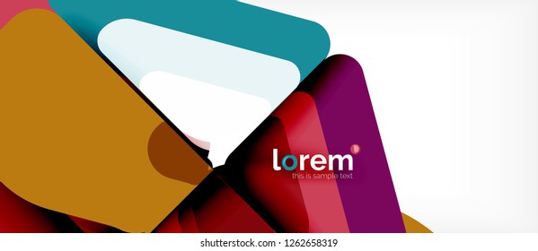 Geometric abstract background. Trendy abstract layout template for business or technology presentation or web brochure cover, wallpaper. Vector illustration