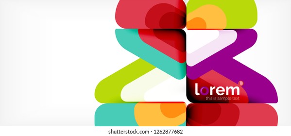 Geometric abstract background. Trendy abstract layout template for business or technology presentation or web brochure cover, wallpaper. Vector illustration