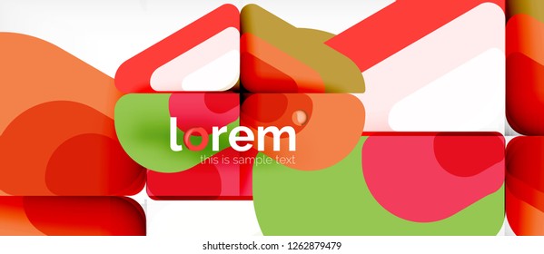 Geometric abstract background. Trendy abstract layout template for business or technology presentation or web brochure cover, wallpaper. Vector illustration