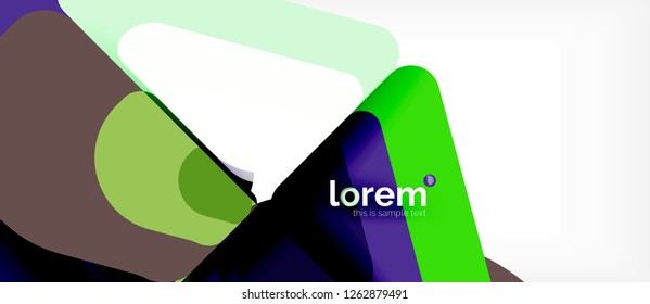 Geometric abstract background. Trendy abstract layout template for business or technology presentation or web brochure cover, wallpaper. Vector illustration