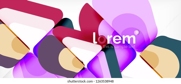 Geometric abstract background. Trendy abstract layout template for business or technology presentation or web brochure cover, wallpaper. Vector illustration