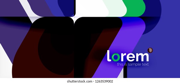 Geometric abstract background. Trendy abstract layout template for business or technology presentation or web brochure cover, wallpaper. Vector illustration
