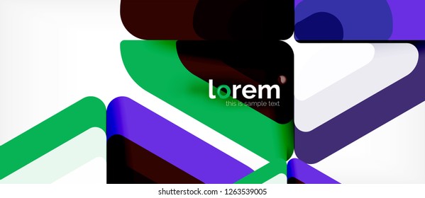 Geometric abstract background. Trendy abstract layout template for business or technology presentation or web brochure cover, wallpaper. Vector illustration
