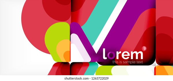 Geometric abstract background. Trendy abstract layout template for business or technology presentation or web brochure cover, wallpaper. Vector illustration