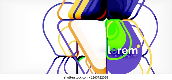 Geometric abstract background. Trendy abstract layout template for business or technology presentation or web brochure cover, wallpaper. Vector illustration