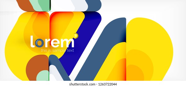 Geometric abstract background. Trendy abstract layout template for business or technology presentation or web brochure cover, wallpaper. Vector illustration