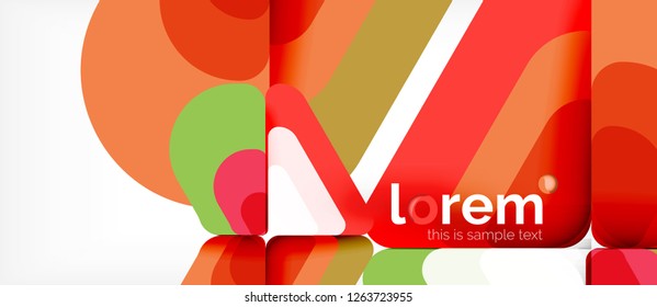 Geometric abstract background. Trendy abstract layout template for business or technology presentation or web brochure cover, wallpaper. Vector illustration