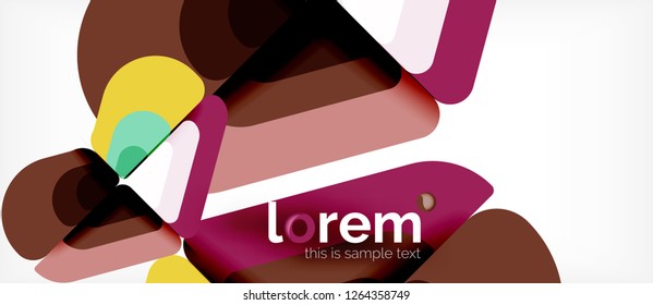 Geometric abstract background. Trendy abstract layout template for business or technology presentation or web brochure cover, wallpaper. Vector illustration